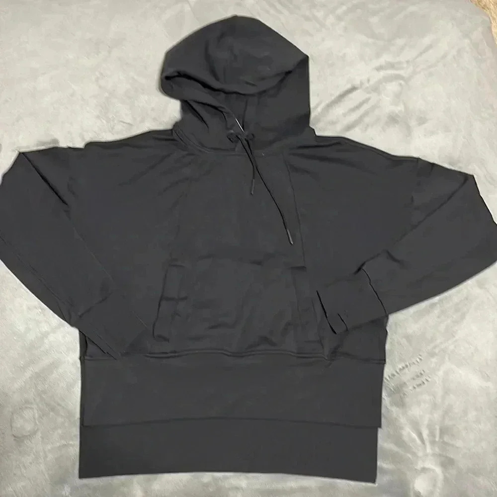 Athlete Black Cropped Hoodie